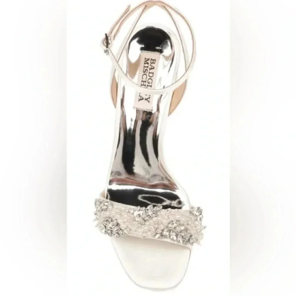 Badgley Mischka Women's Clara Heeled Sandal size 7.5 NWOB
